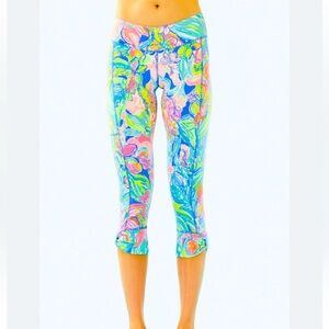 Women’s LILLY PULITZER Fara Weekender Crop Floral Leggings- Size XS